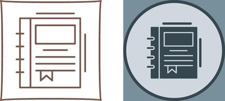 Spring Notebook Icon Design vector