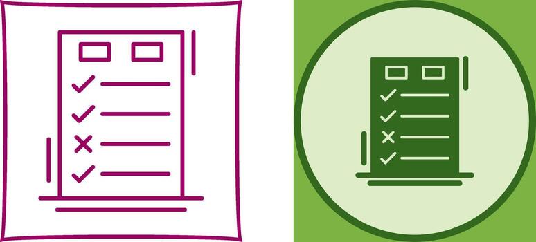 Today to Done CheckList Icon Design vector