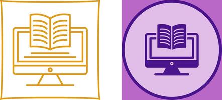 Digital Learning Icon Design vector