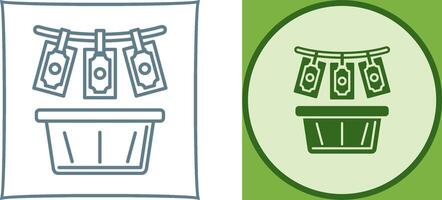 Money Loundering Icon Design vector