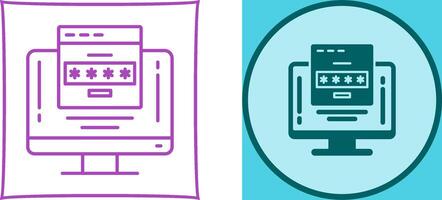 Password Icon Design vector