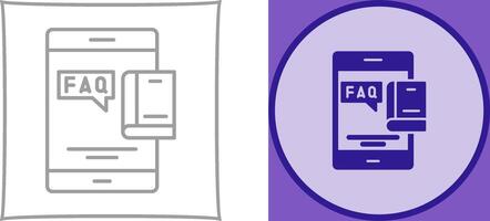 Faq Icon Design vector