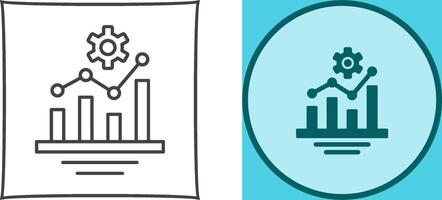 Bar Chart Icon Design vector