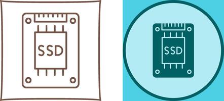 Ssd Icon Design vector