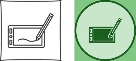 Drawing Tablet Icon Design vector