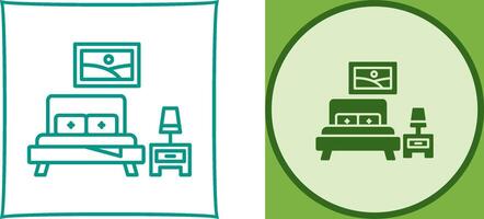 Bedroom Icon Design vector