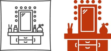 Dressing Table Icon Design vector