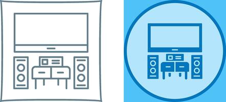 Home Theater Icon Design vector