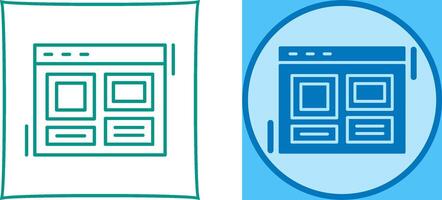 Layout Icon Design vector