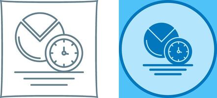 Pie Chart Icon Design vector