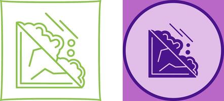Avalanche Icon Design vector