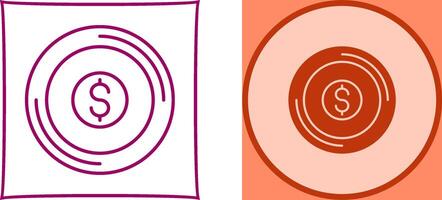 Coin Icon Design vector