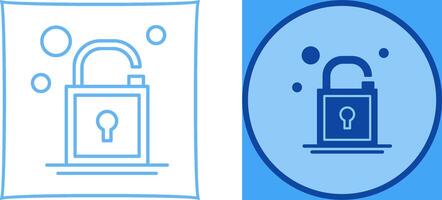 Open Lock Icon Design vector