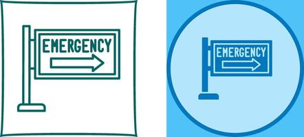 Emergency Sign Icon Design vector