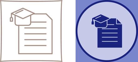 Degree Icon Design vector