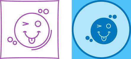 Tongue Out Icon Design vector