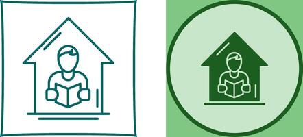 Home Learning Icon Design vector