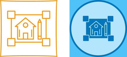 Blueprint Icon Design vector