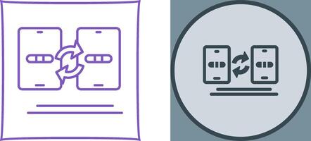 Data Transfer Icon Design vector