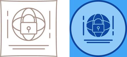 Internet Security Icon Design vector