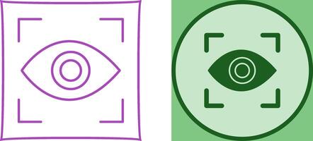 Eye Scan Icon Design vector