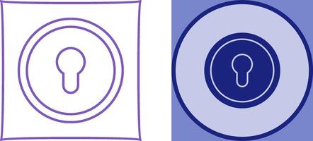 Key Hole Icon Design vector