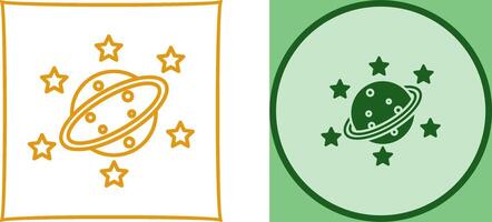 Saturn Icon Design vector