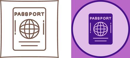 Passport Icon Design vector