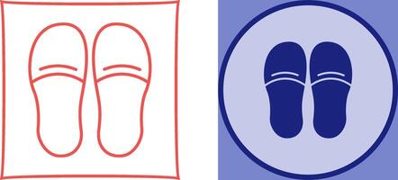 Slippers Icon Design vector