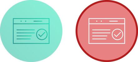 Unique QC Passed Icon Design vector