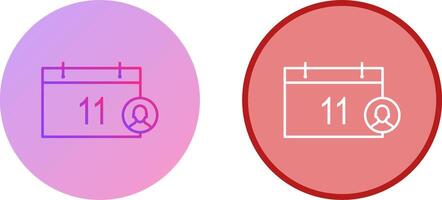 Unique Event Management Icon Design vector