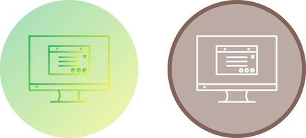 Unique Internet Ads Icon Design vector