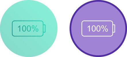 Unique Full Battery Icon Design vector