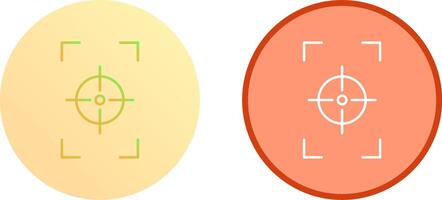 Unique Focus Vertical Icon Design vector