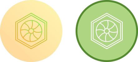 Unique Hexagonal Diaphram Icon Design vector