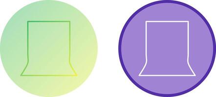 Unique Back Stand Icon Design vector