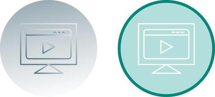 Streaming Icon Design vector