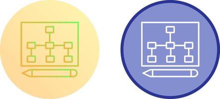 Draw Hierarchy Icon Design vector