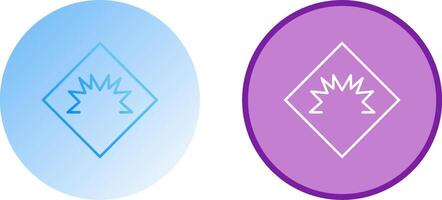 Danger of Welding Flash Icon Design vector