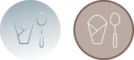 Spoon and Napkin Icon Design vector