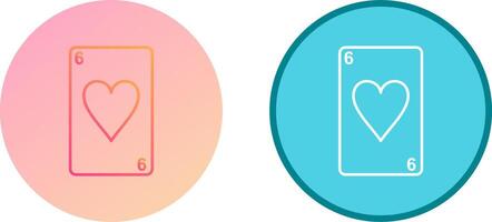 Hearts Card Icon Design vector