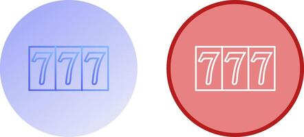 Triple Sevens Icon Design vector