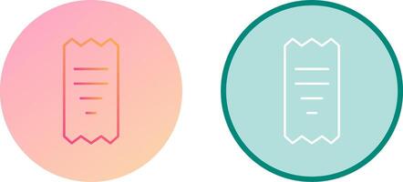 Unique Receipt Icon Design vector