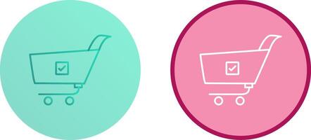 Unique Confirm Order Icon Design vector