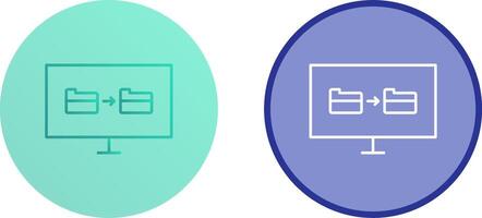 Unique File Sharing Icon Design vector