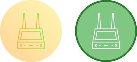 Unique Router Icon Design vector