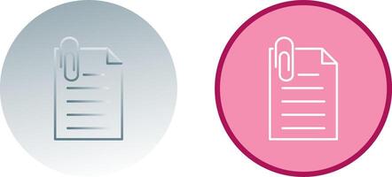 Unique Attachment Icon Design vector