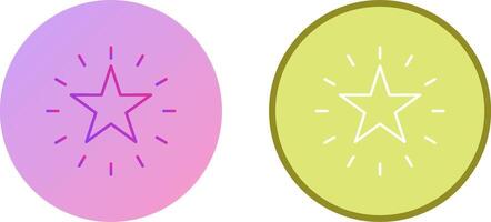 Unique Star Icon Design vector