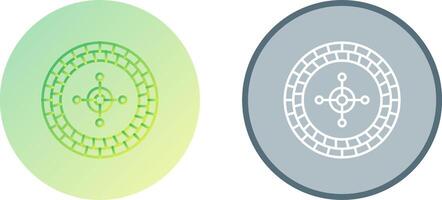 Roulette Icon Design vector