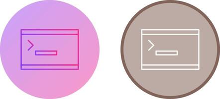 Unique Console Icon Design vector
